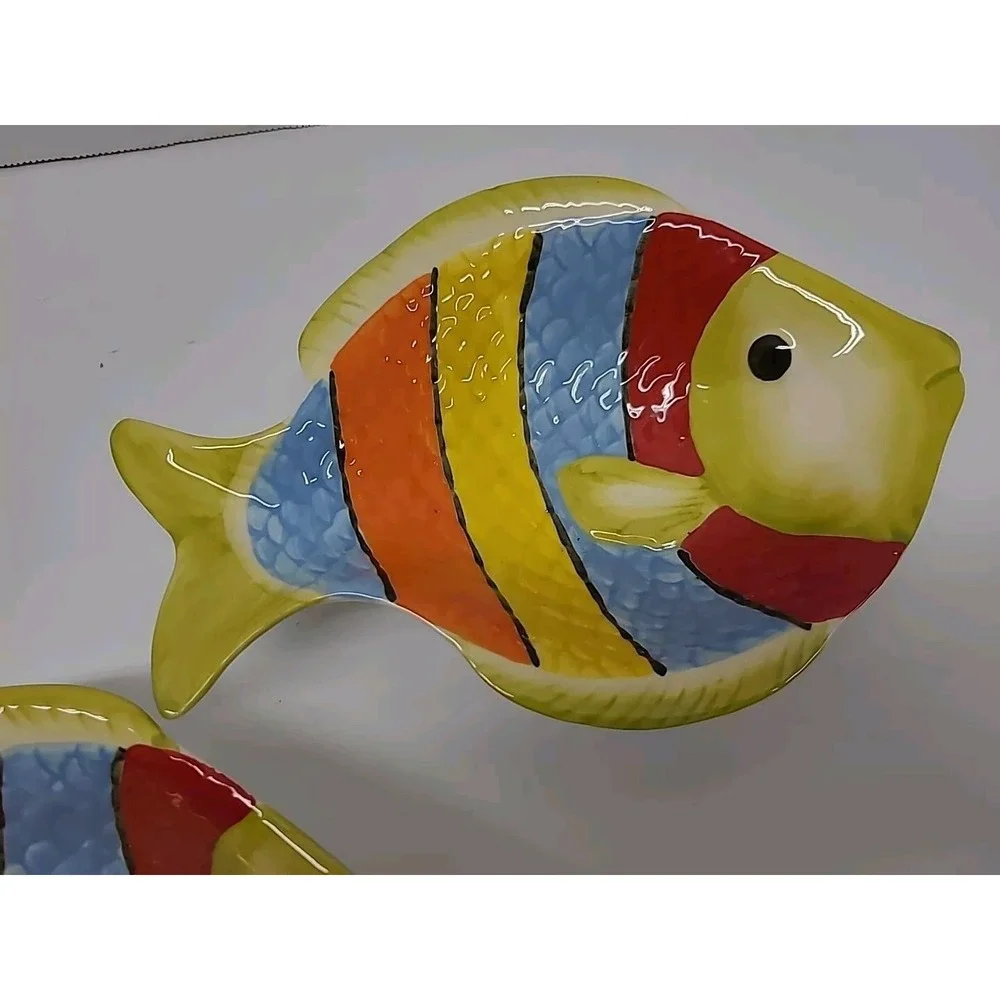 (2) Pier 1 Imports Fish Bowl Dish 7